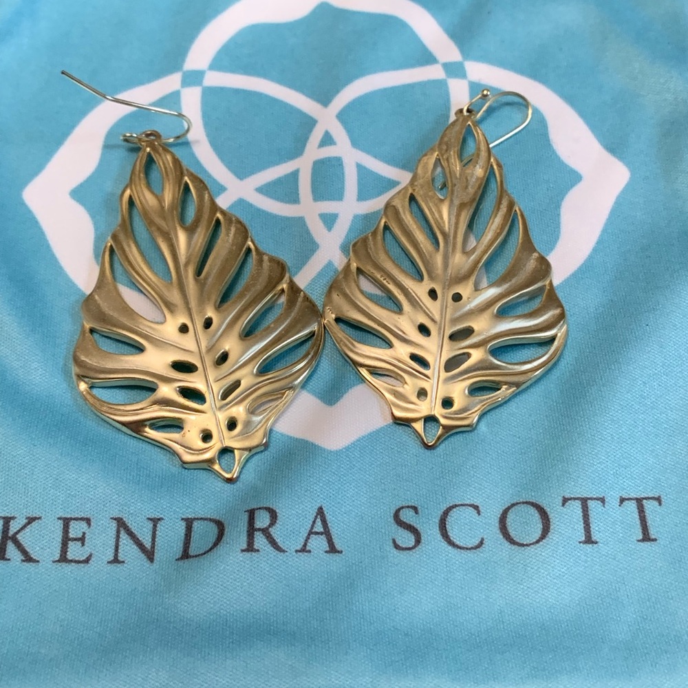 Kendra Scott gold earrings